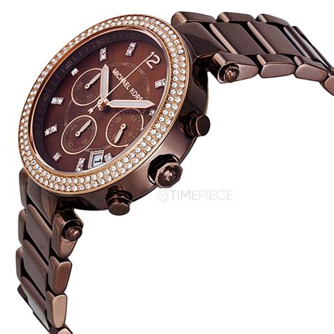 michael kors parker chronograph chocolate dial ladies watch mk5578|Michael Kors Parker Chronograph Chocolate Ladies .